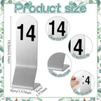 Honeydak 1-15 Table Numbers Sliver Z Stand, Double Sided Steel Stands - Image 3