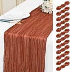 12 Pack Terracotta 10Ft Cheesecloth Table Runner by Unknown