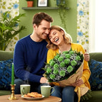 Auihiay 60PCS Green Roses Artificial Flowers, Fake Roses - Image 2