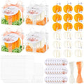 24 Sets Pumpkin Candles Baby Shower Favors Bulk, Orange,White, Pumpkin by Hoolerry