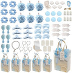 74PCS Jewelry Box Kit Baby Shower Party Favors for Game Winners(Blue) by Unknown