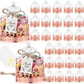 Jingmore 30 Sets Mini Crown Candy Boxes Party Favor,Rose Gold and Clear by Jingmore