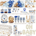 Cocomigo 297PCS Cookie Baby Shower Decorations for Boys Serves 25 - Image 2