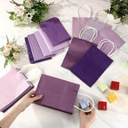 Kolldenn 50 Set Gradient Purple Gift Bags with Tissue Paper - Image 4
