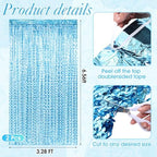 Soulchen 20 Pcs Jellyfish Lantern with Curtain Bubble Streamer, Blue - Image 4