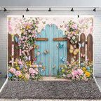 10X6.5ft Butterfly Floral Backdrop for Photography Spring Butterfly Flowers Girls Birthday Party Decorations Background Wedding Baby Shower Party Cake Table Decor Photo Booth Props - Image 3