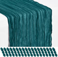 18 Pack Teal Cheesecloth Table Runner 17x108 Inches Boho Home Decor by Showgeous