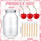 162 Pcs Cherry Theme Baby Shower Games Guess Guess How Many Are in the Jar - Image 2