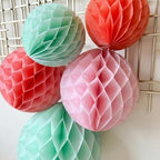 PapaKit 26pc Deluxe Large Multicolor Party Decoration Set - Vibrant Tissue Paper Pom Poms, Honeycomb Balls & Hanging Paper Fans Backdrop - Festive Decor for Birthday, Baby Shower, Fiesta & Photo Booth - Image 4