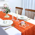 6 Pack Orange Cheesecloth Table Runner 10Ft 23 x 120 Inch - Image 5