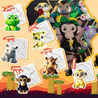 Fondant Molds Safari Animal Cake Topper 6-count Kit Leopard Mongoose Chimpanzee Crocodile Rhinoceros Warthogs - Image 2