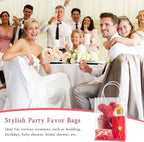 Mauproy Clear Plastic Gift Bags with Handles, 9.1 x 6.7 x 2.8 Inch, 50 Pack - Image 6