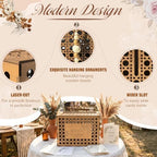 Personalized Wooden Card Box for Wedding, Bridal Shower, Engagement Party - Image 5