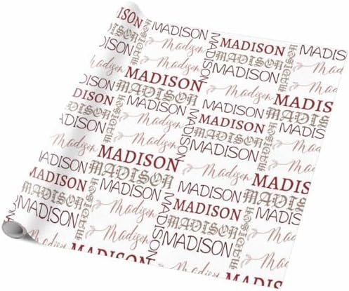 AOFUN Personalized Wrapping Paper Wrapping Paper Birthday Multi Color Custom Gift Tissue Paper Valentine'S Wrapping Paper Personalized Gift Wrap Paper 5 Rolls 58" x 23" - Image 5