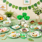 Ziliny 280 Pcs Dinosaur Tableware Decoration Set Birthday Party Favors - Image 4