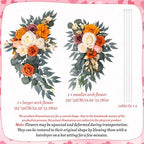 Wedding Arch Flowers Fall 2 Pcs, Fabric Floral Swag for Ceremony - Image 7