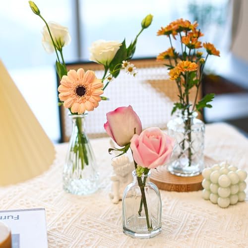 Arme Glass Bud vases in Bulk，Small Glass Flower Vase for Centerpieces 45Pcs - Image 6