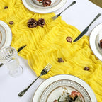 12 Pack 23 x 120 Inch Lemon Yellow Table Runner 10Ft Cheesecloth - Image 4