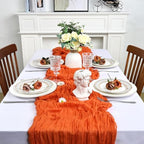 16 Pack 23 x 120 Inch Orange Table Runner 10Ft Cheesecloth - Image 3