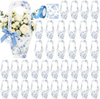 FunooFuno 24 Set Flower Holder for Flower Bar, Kraft Floral Bag with Handle by Unknown