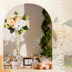 Hotop 24 Pcs Silk Rose Flower Balls,Champagne, White - Image 4