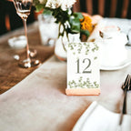 Eucalyptus Art Design Table Number Cards Double Sided Party Table Numbers for Reception Baby Shower Anniversary Birthday Bridal Party 5x7 100 Pcs - Image 2
