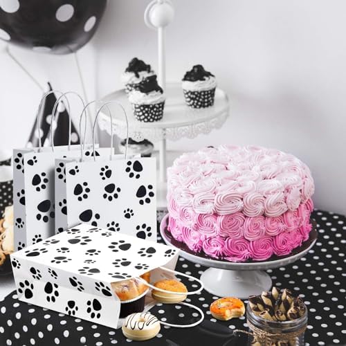 Blulu 100 Pcs Dog Paw Gift Bag,White Backing - Image 5
