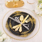 Hioasis 210 Pcs Black Gold Plates for Graduation - Image 4