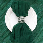 DeZerlor Emerald Green Christmas Cheese Cloth Napkins Set of 100 for Party - Image 2