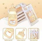50PCS Baby Bottle Openers for Baby Shower Favors, Gifts, Decorations, or Souvenirs with Gift Box, Popping Design for Boy or Girl - Image 2