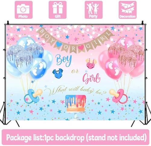 Gender Reveal Boy or Girl Photography Backdrop, 10x7FT - Image 6