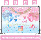 Gender Reveal Boy or Girl Photography Backdrop, 9x6FT - Image 6