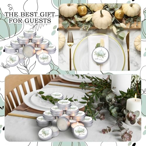 MTLEE 50 Pcs Fall in Love Wedding Candles Favors Gift for Guests 1 oz - Image 5