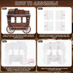 3.94 Ft Western Stagecoach Corrugated Plastic Cutout Photo Prop - Image 5