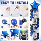 2 Sets Homecoming 2026 Balloon Column Stand Party Decorations Kits with Balloons Class of 2026 Hoco Balloon Tower Stand Kit for Homecoming Prom Party Photo Booth Props Backdrop Decor Party Supplies - Image 5