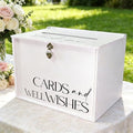 Large Wedding Card Box with Lock & Slot, Elegant White Wedding Card Boxes for Reception Money Gift Envelope Cards, DIY Gift Cards Box for Party Engagement Baby Bridal Shower Table Decor by SOFARKKTPARTYCARDBOX