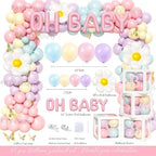 Party Inspo Wildflower Baby Shower Decorations, Baby Shower Decorations for Girl, Wild Floral Baby Shower Decorations, A Little Wildflower is On The Way Baby Shower Backdrop Balloon Cupcake Topper - Image 3