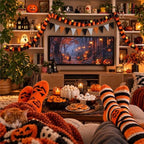 Chunky Halloween Paper Chain Garland Strip Orange Black 500 Sheets 3 x 8 in - Image 2