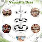 Thenshop 3-Tier Wooden Soccer Cupcake Stand 12 Inch, World Soccer Party Decorations, Sport Dessert Cake Table Displays for Tailgate, Birthday, Baby Shower, Sports Theme Party Supplies - Image 4