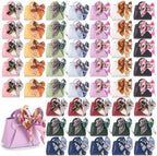 Kacctyen 50 Pack Mini Leather Purse Gift Bags PU Wedding, Multicolor by Kacctyen