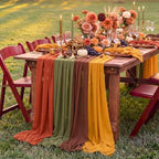 12 Pcs Thanksgiving Fall Party Decorations Boho Table Runner by Unknown