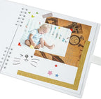 Vienrose Large Scrapbook 12x12 Inch, Photo Album Scrapbook DIY White Thick Kraft Paper Memory Book, Scrap Book Photo Albums for Couple Baby Wedding Family - Image 4