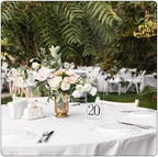 Acrylic Table Numbers 1-20 with Stand, Printed Black Font on 4x6 inch Acrylic, Clear Table Number Signs and Holders, Centerpiece for Events, Weddings, Reception, Party, Anniversary, and Decoration - Image 7