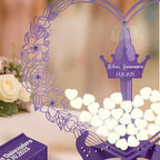 Personalized Quinceanera Guest Book Alternative, Wooden Heart Drop Sign-in - Image 3