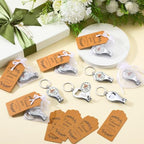 50 Sets Bottle Openers Baby Shower Return Favors for Guest Nail Clipper Bottle Opener Decorations with Thank You Tags Organza Bags for Baby Shower Gender Revel Party Souvenirs(Jungle Animal) - Image 3