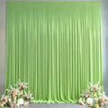 10x10FT Backdrop Curtains with Rod Pockets - Wrinkle Free Photo Stage Backdrop 2 Panels Curtains Drapes for Photography Wedding Party Baby Shower Decorations (Green) by Unknown