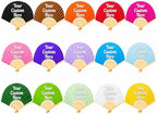 10-200 PCS Personalised Folding Fan Bulk,Custom Paper/Fabric Fan for Party by Unknown