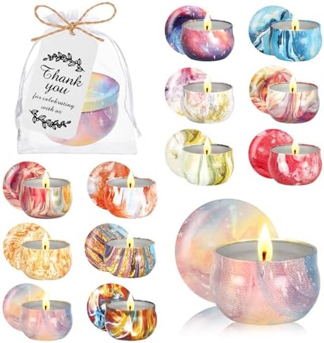 48PCS Scented Candles Gift Set Long Lasting Soy Wax Aromatherapy Candles for Home Wedding Baby Shower Bridal Party Favors Christmas Birthday Gifts for Women (Colorful) by VZCBZC