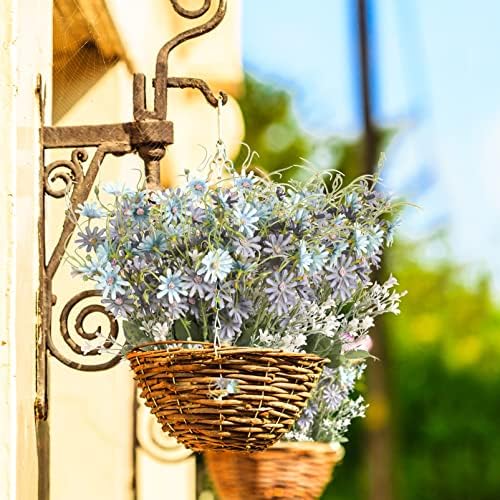 Artificial Flowers Wildflowers Silk Daisy Spring Fake Daisies Decoration Summer UV Resistant Colorful Mixed Bundles Faux Greenery Outdoor Plant Stem Filler for Home Decor Indoor Floral Arrangements - Image 5
