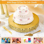 Wenqik 16 Inch Gold Cake Stand Set Metal Round Cupcake Dessert Stand - Image 4